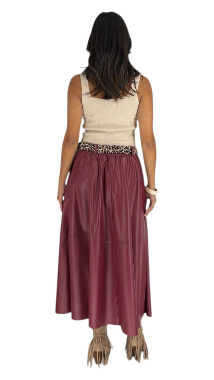 Nisreen Maroon Skirt
