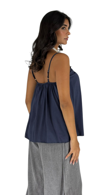 Blossom Navy Top