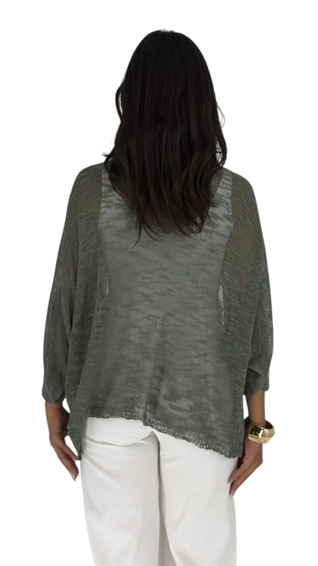 Albina Kaki Cardigan