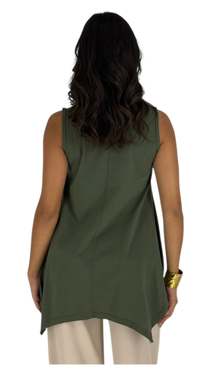 Solan Olive Green Top