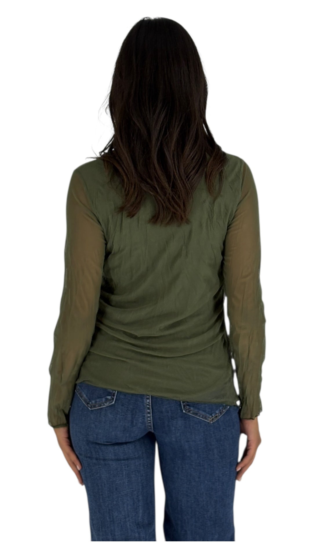 Paris Olive Green Top