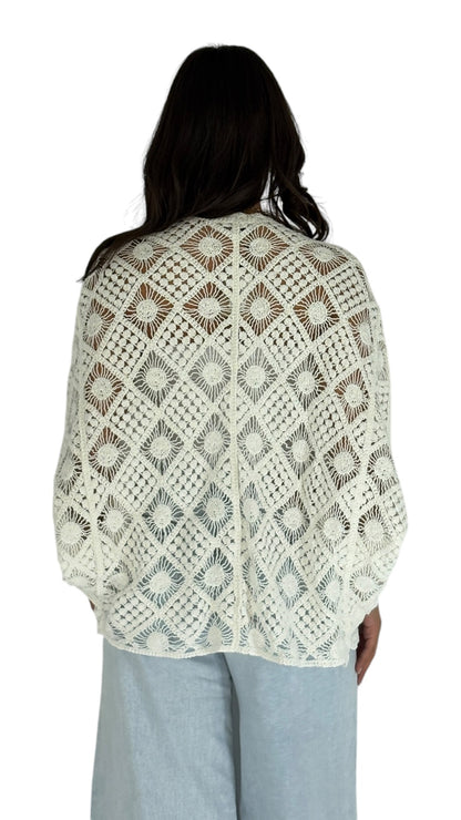 Jehan White Cardigan
