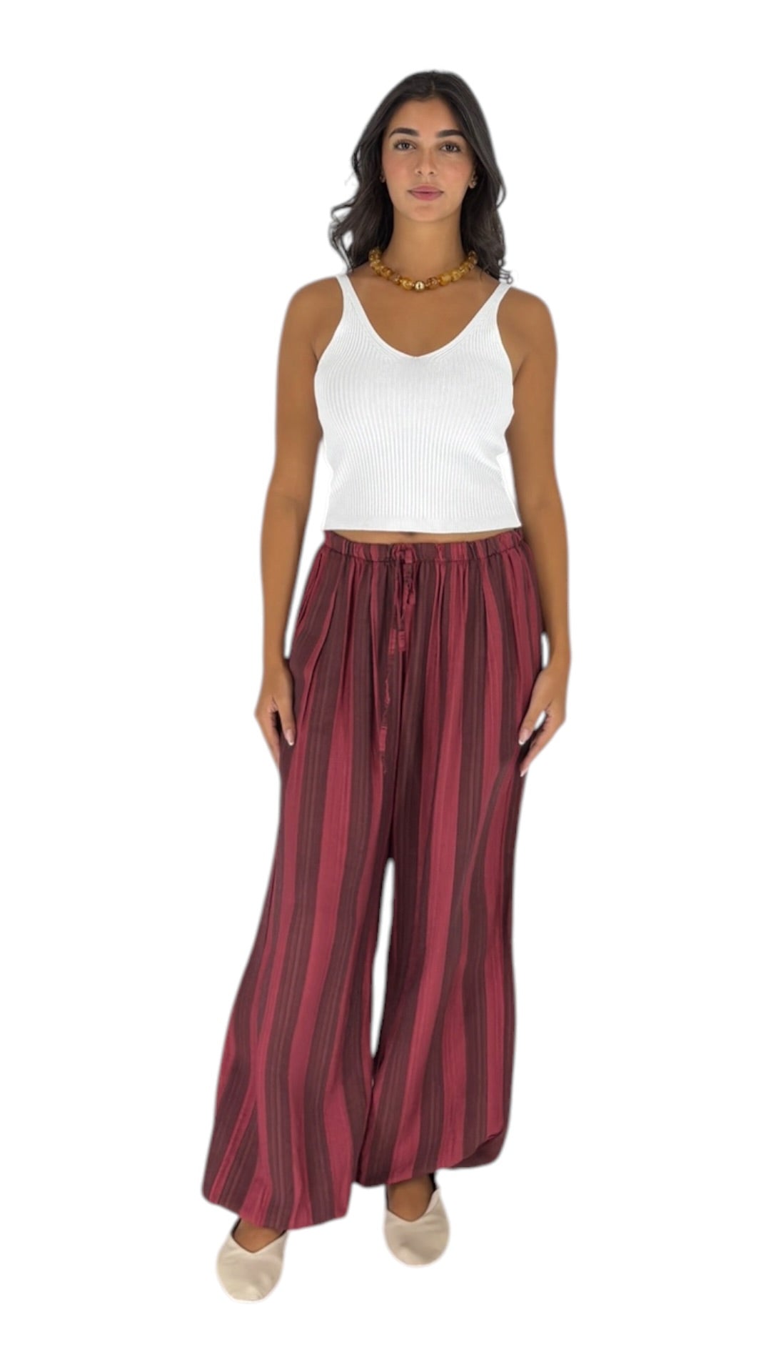 Basma Maroon Pants