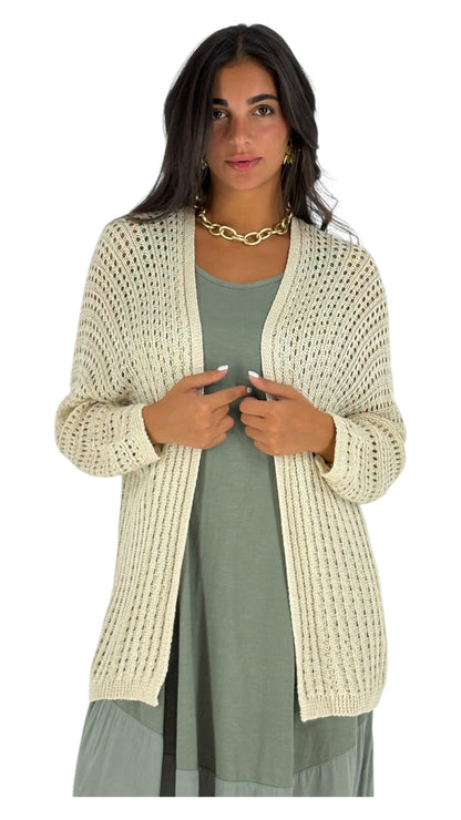 Zane Beige Cardigan