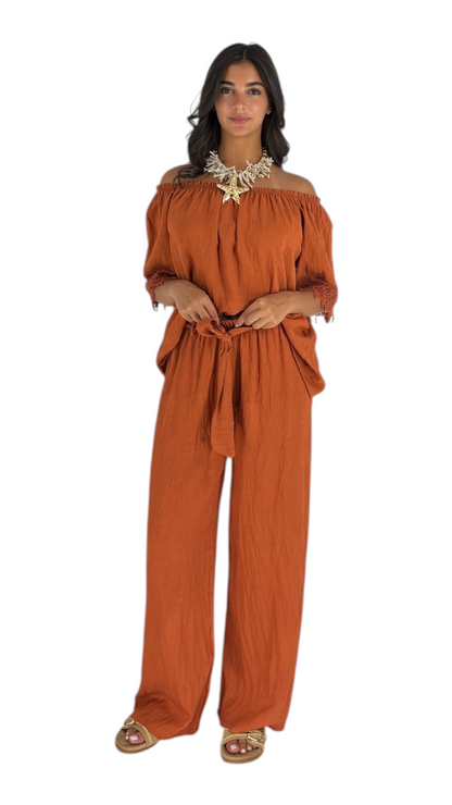 Liz Terracotta Pants