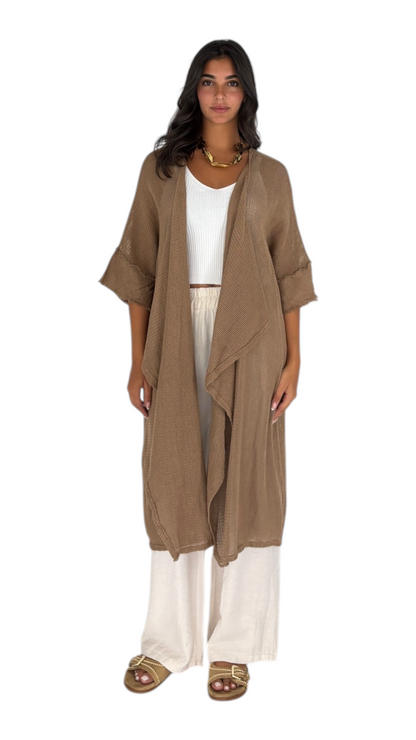 Noor Camel Cardigan