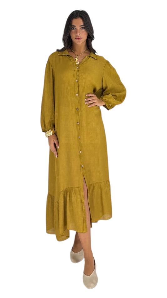 Julian Mustard Dress
