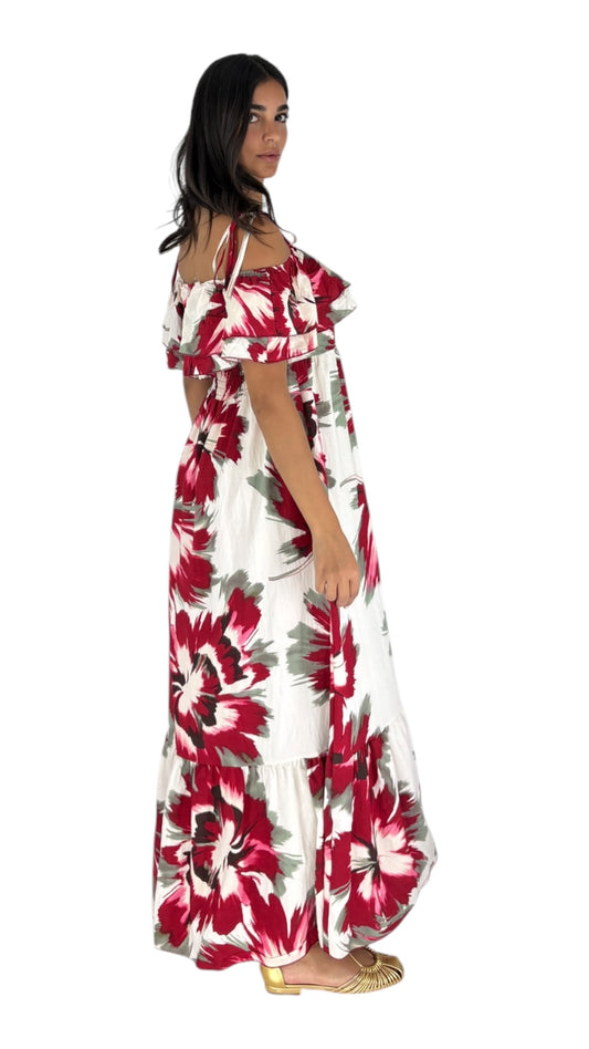 Juno Red/Green Dress