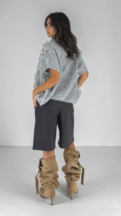 Zahi Grey Vest