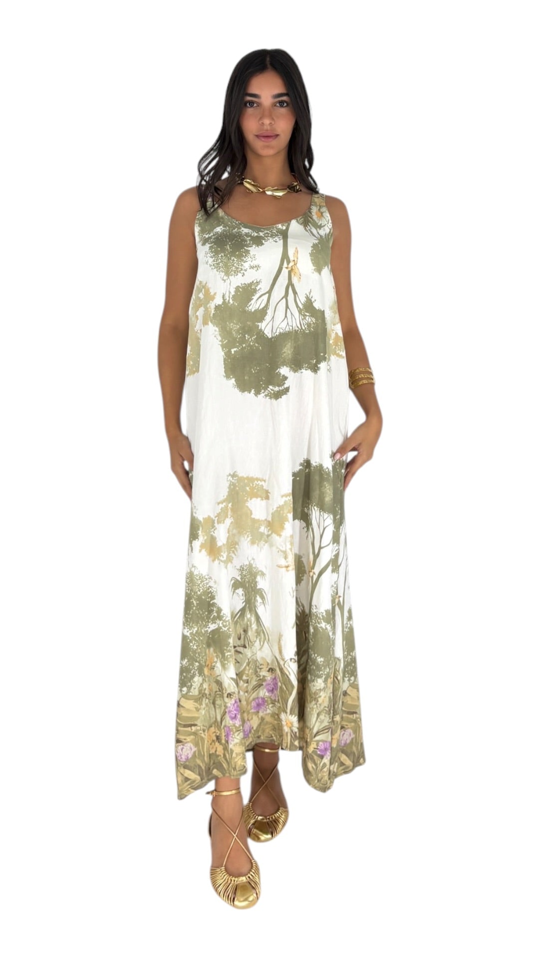 Remin Kaki Dress