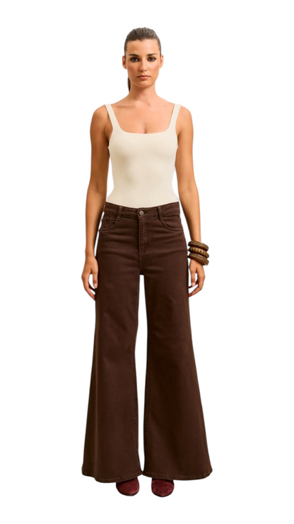 Lubna Brown Jeans