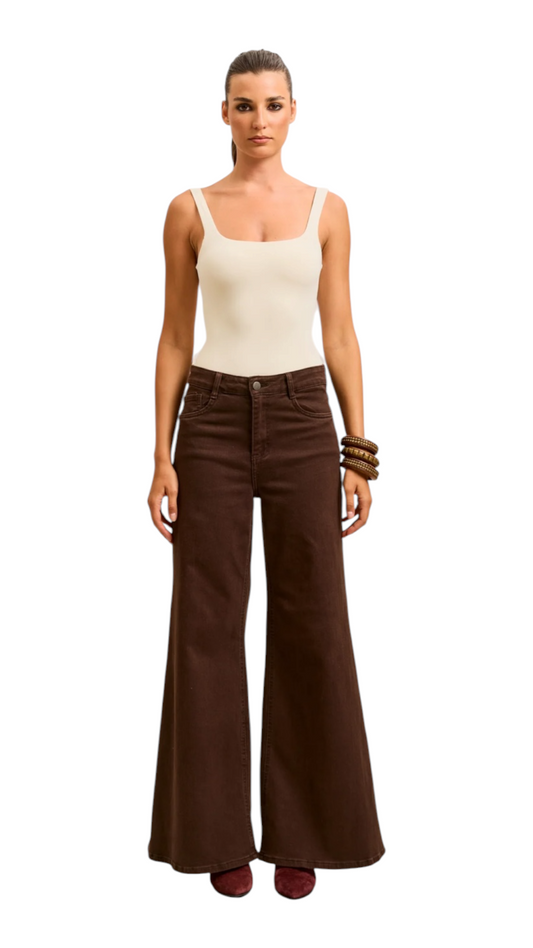 Lubna Brown Jeans