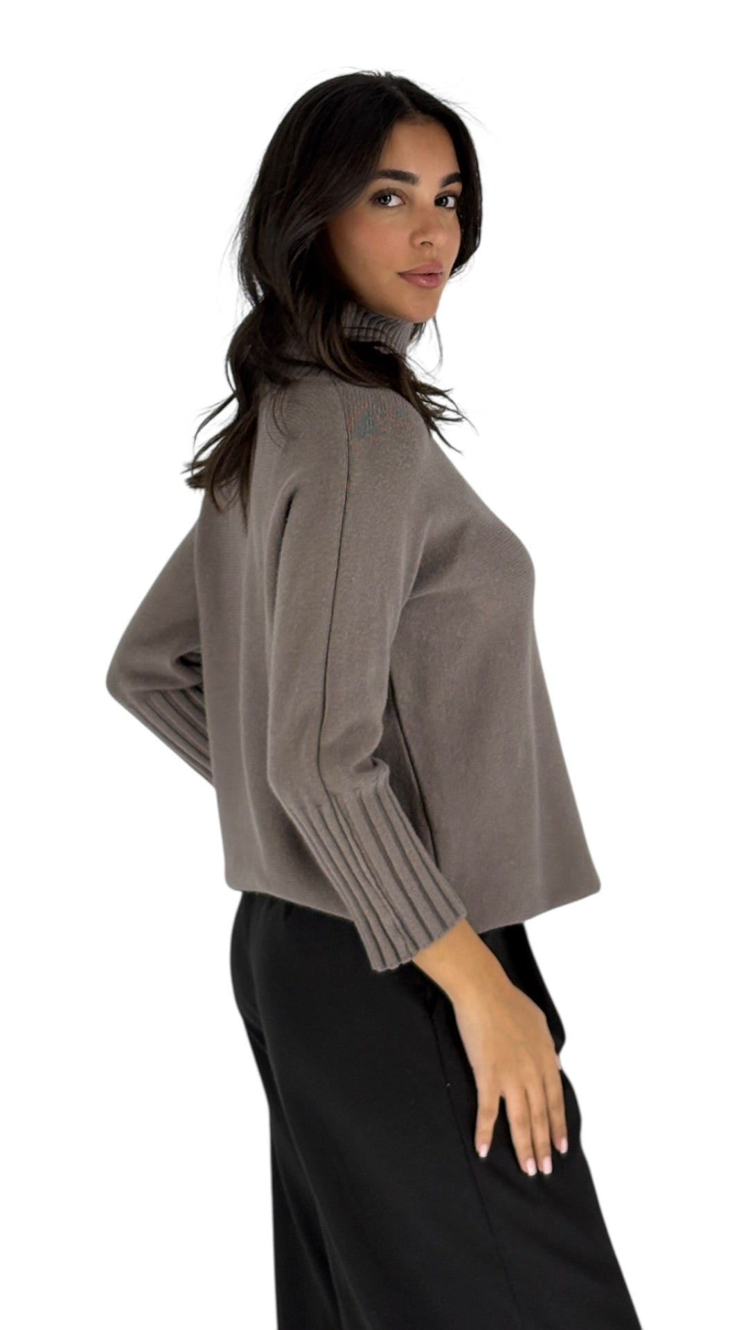 Dovie Taupe Sweater