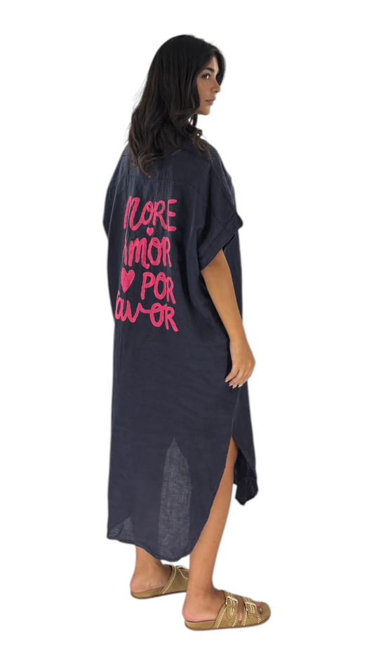 Amor Navy Shirt