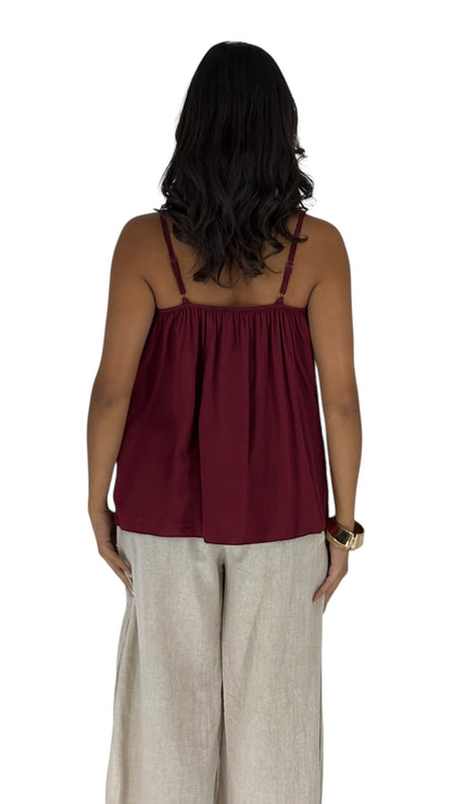 Blossom Maroon Top