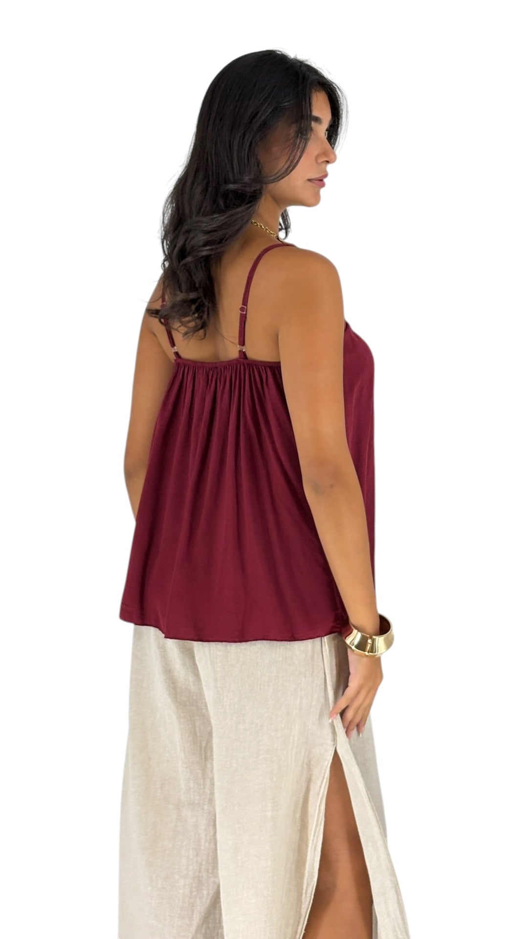 Blossom Maroon Top
