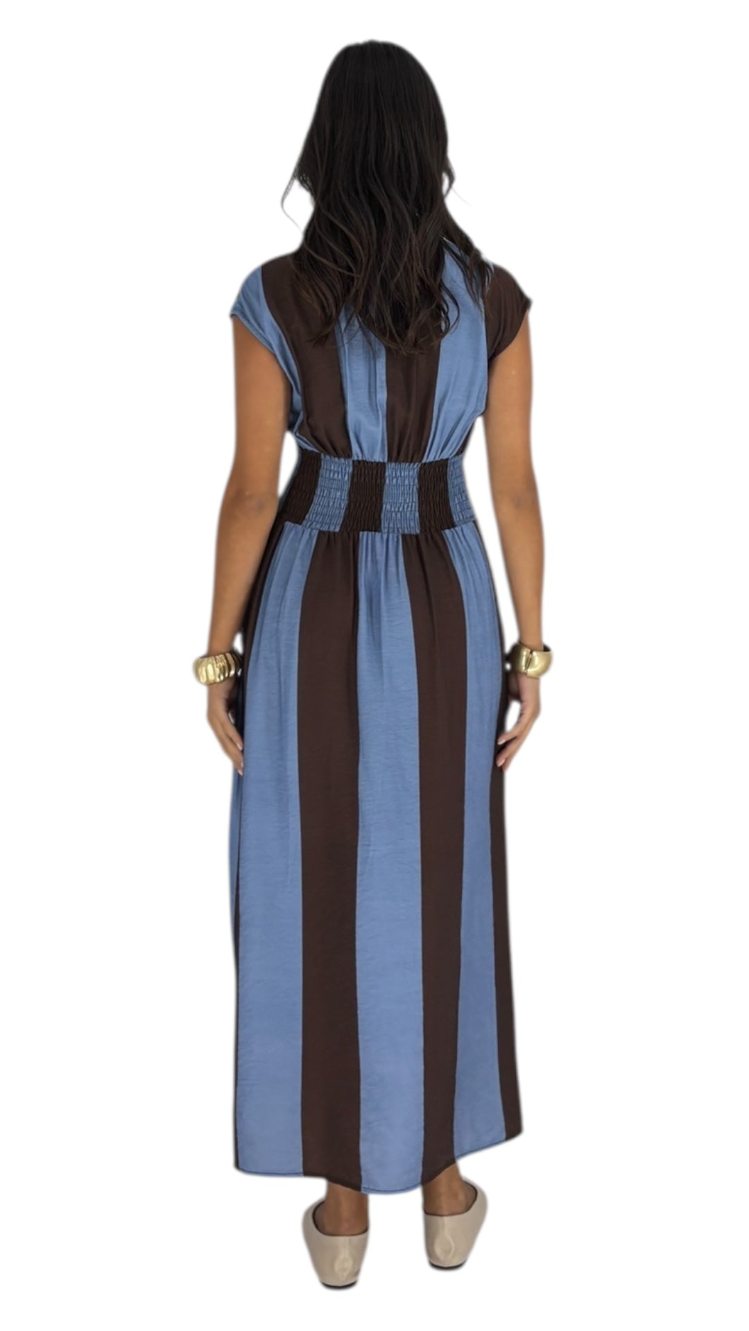 Jade Blue/Brown Dress