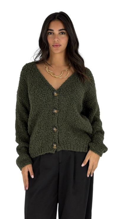 Savana Olive Green Cardigan