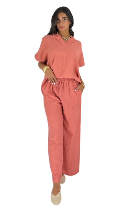 Hatti Peach Pants
