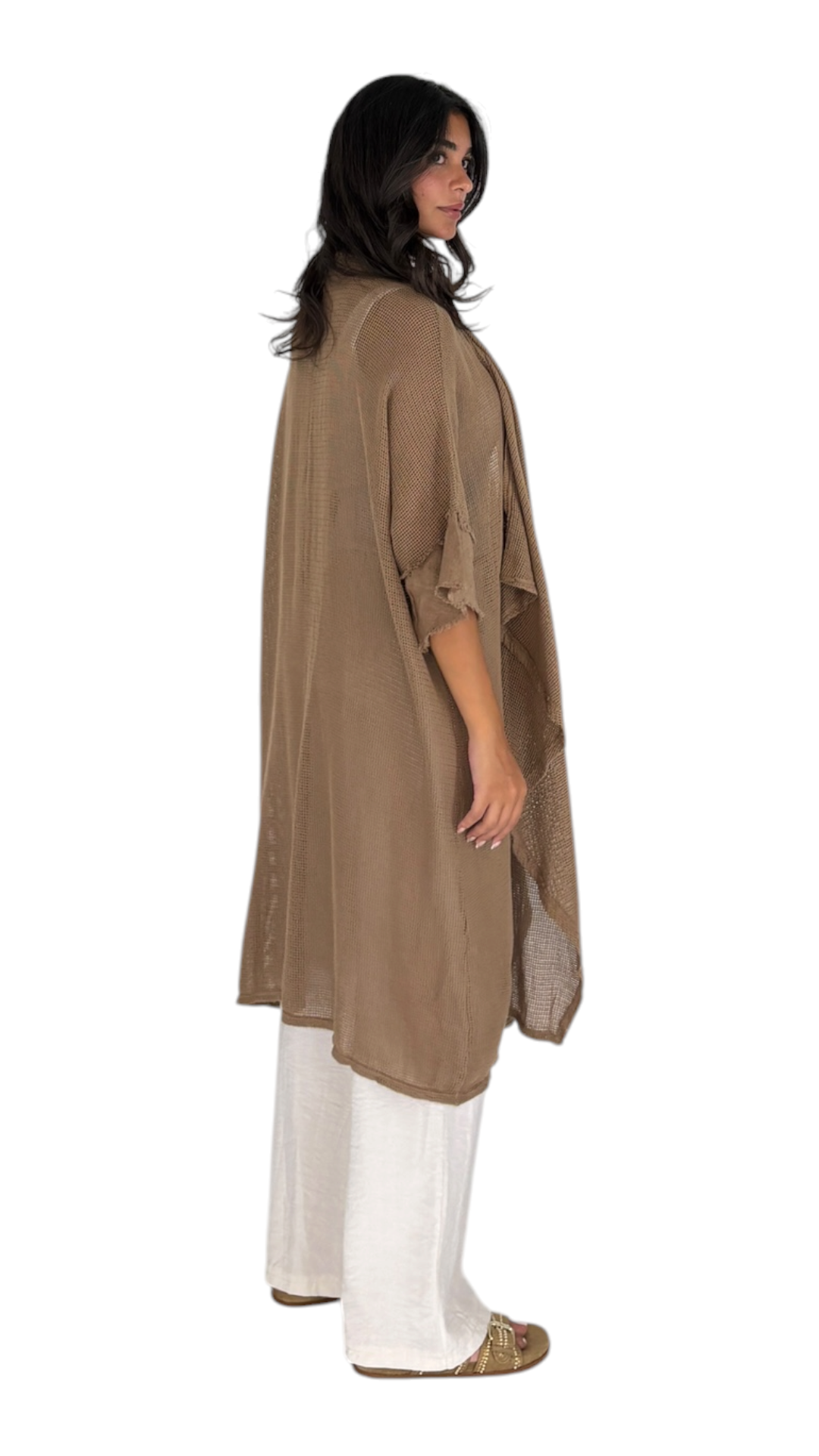 Noor Camel Cardigan