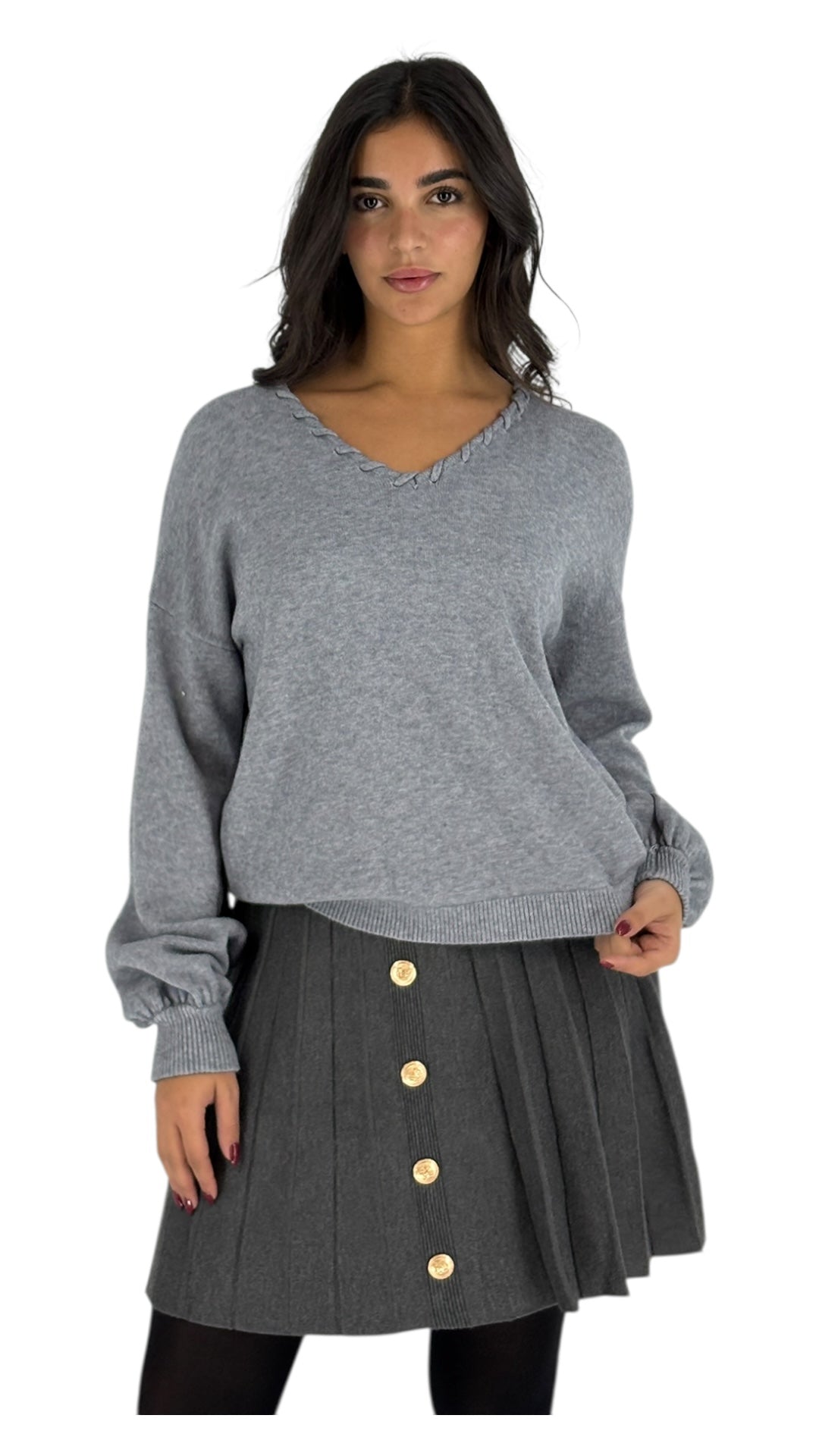 Manal Grey Sweater