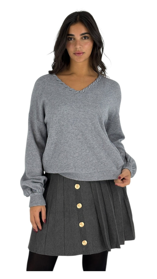 Manal Grey Sweater