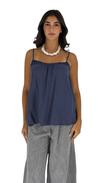 Blossom Navy Top
