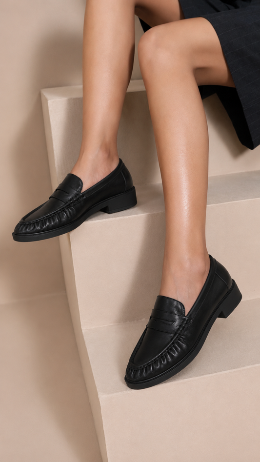 Classic Black Loafers