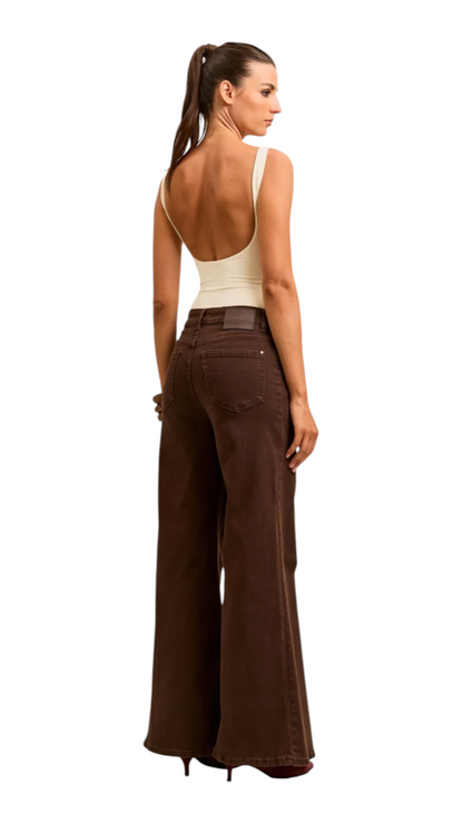 Lubna Brown Jeans