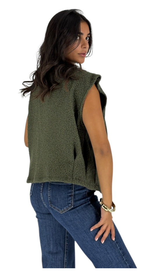 Clover Olive Green Vest