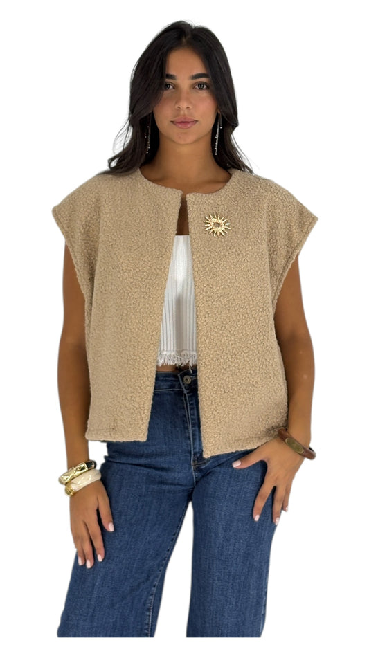 Clover Camel Vest
