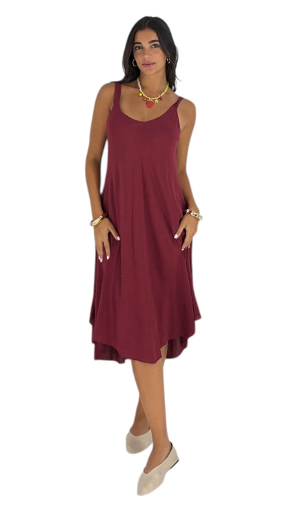 Fulla Maroon Dress