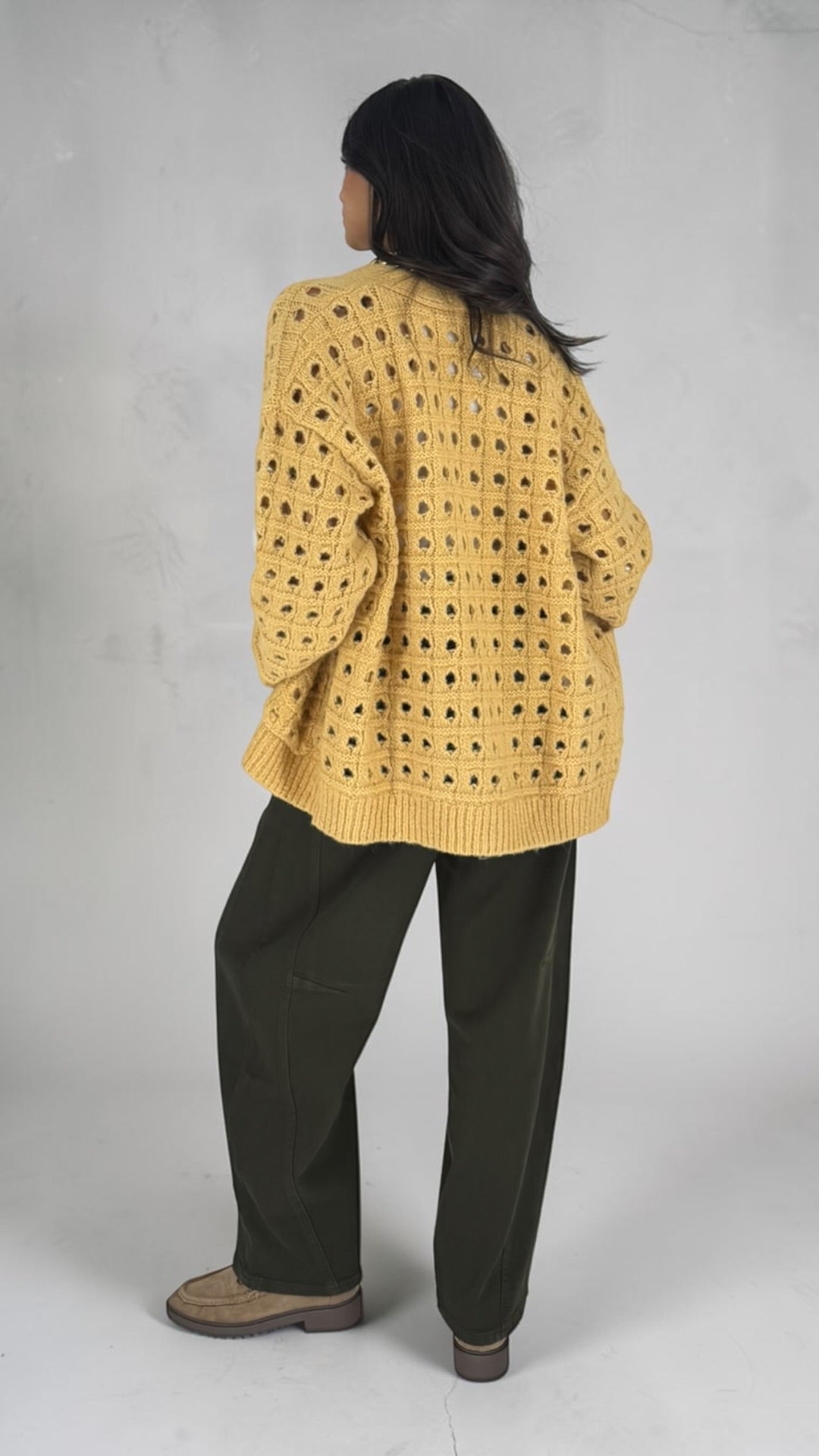 Niha Mustard Cardigan