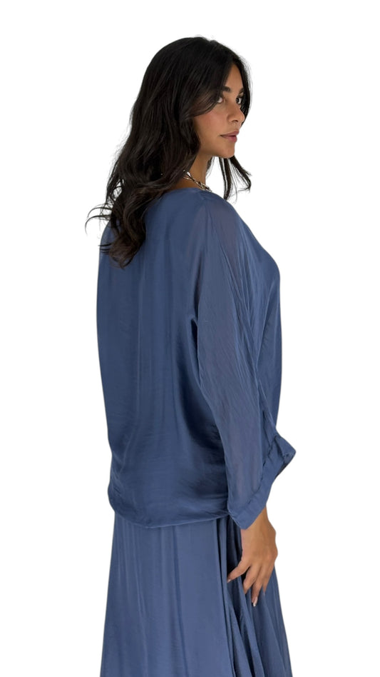 Mena Blue Top