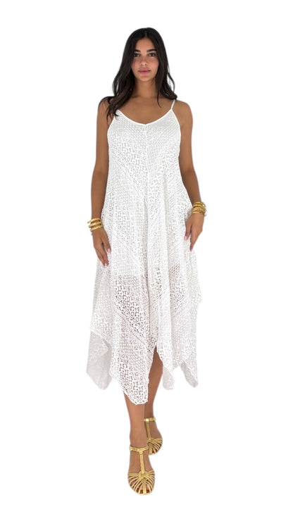 Rene White Dress