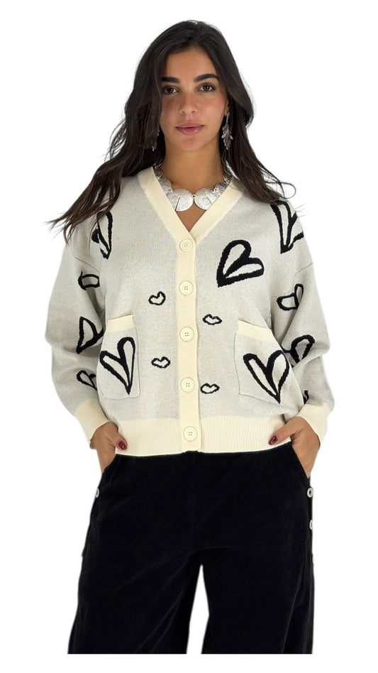 Albi White Cardigan