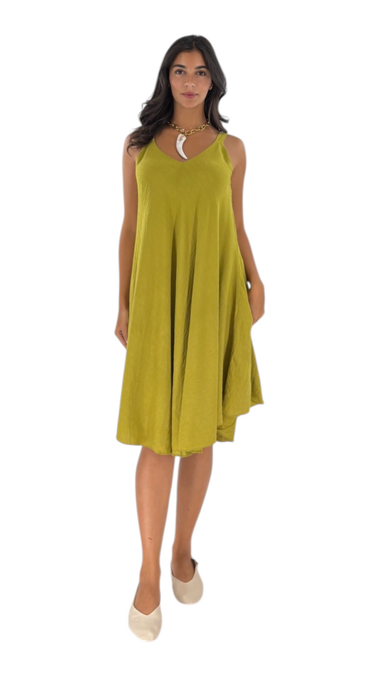 Lana Chartreuse Dress