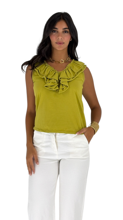 Jones Chartreuse Top
