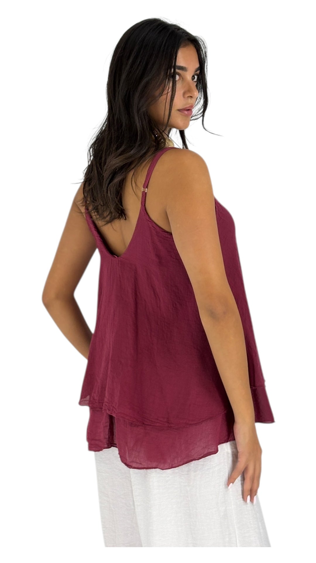 Wanda Maroon Top