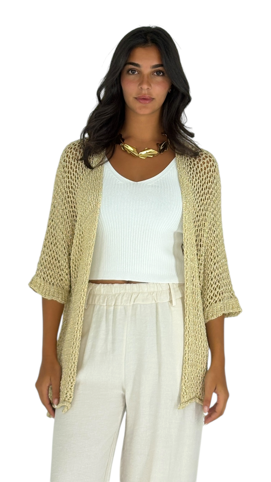 Dana Gold Cardigan