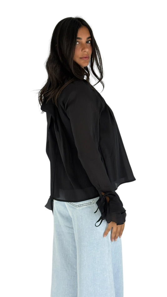 Samia Black Blouse