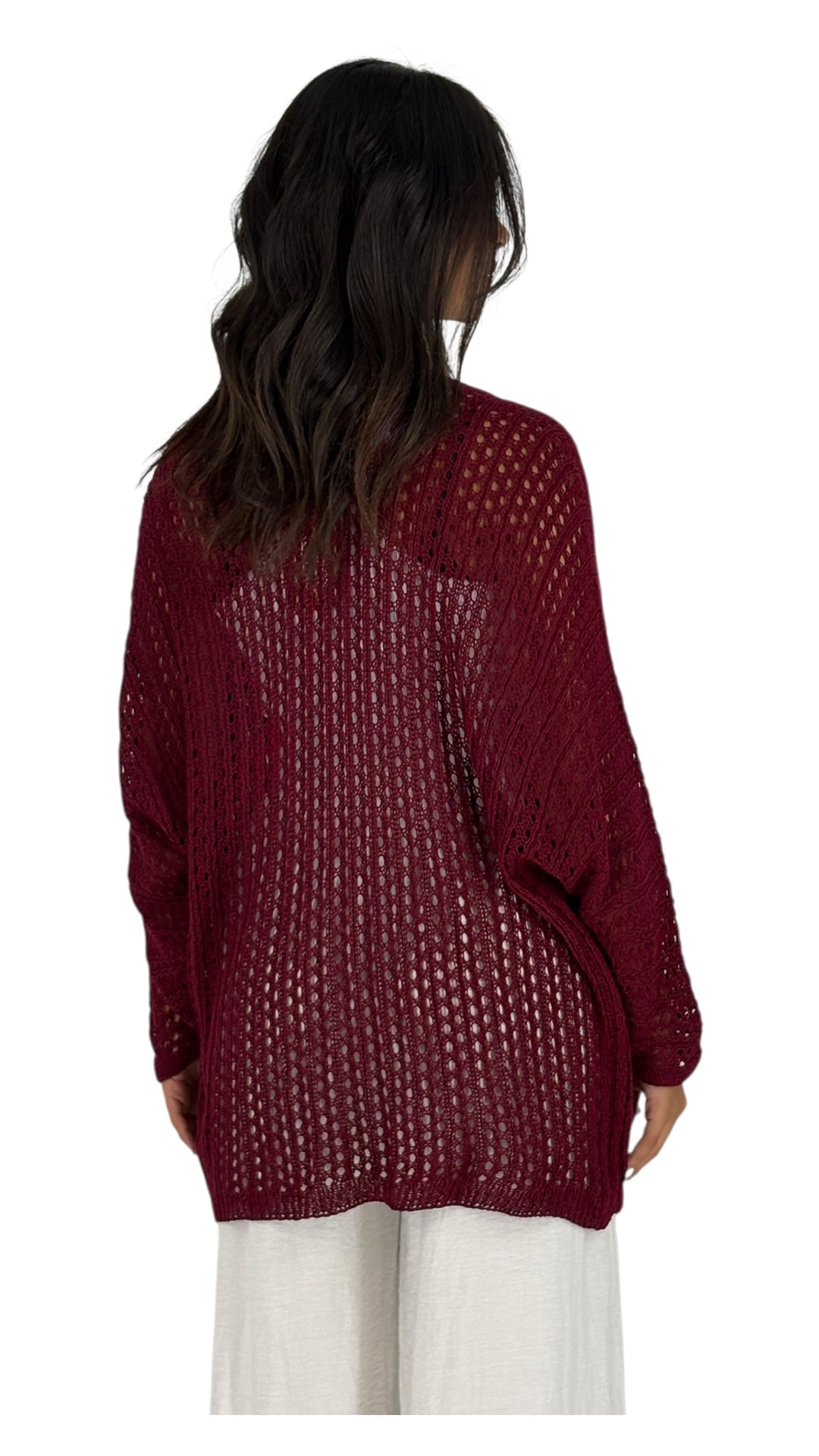 Zane Maroon Cardigan