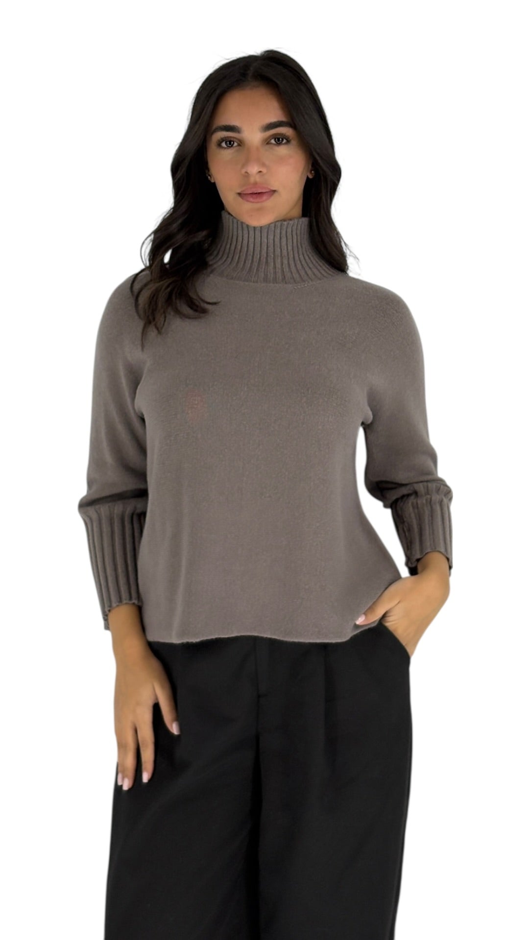 Dovie Taupe Sweater