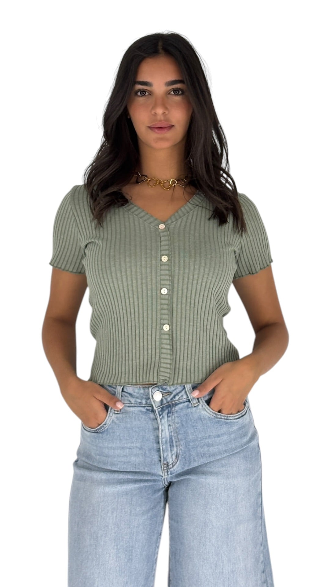 Pluto Kaki Top