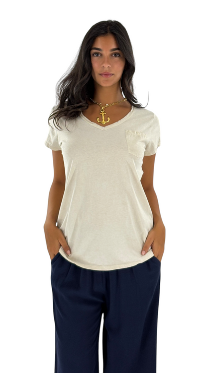 Jina Beige T-Shirt