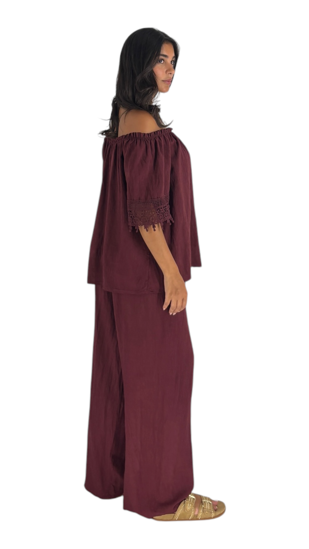 Liz Dark Cherry Pants