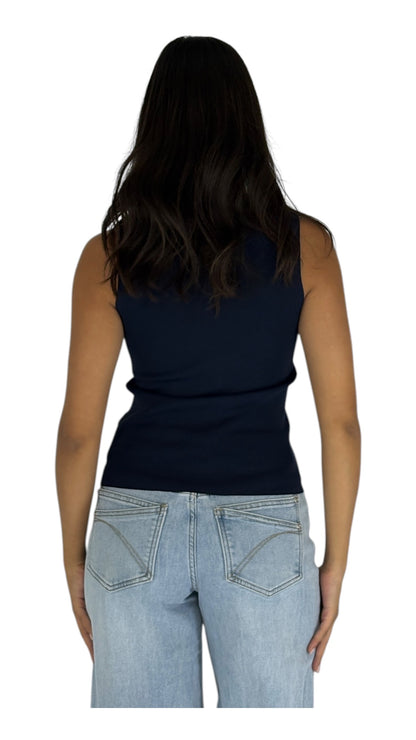 Noelle Navy Top
