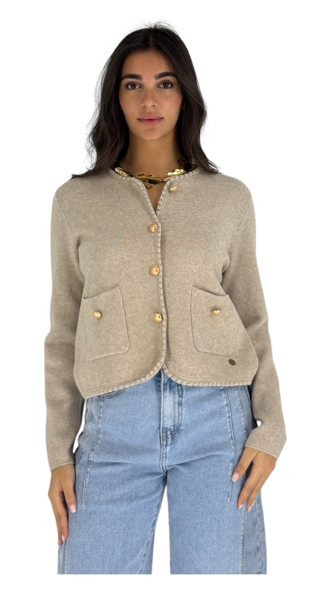 Celia Taupe Jacket