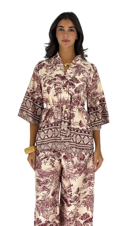 Mia Maroon Set