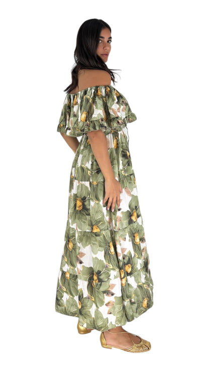 Sabrin Green Dress